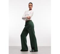 Nike - Phoenix Fleece - Joggers a vita alta e fondo ampio verdi-Verde M