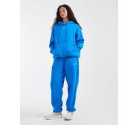 Nike - Phoenix Fleece - Joggers oversize a vita alta blu con polsino XL