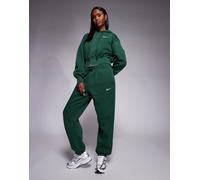 Pantaloni tuta oversize a vita alta Nike Phoenix Fleece - Donna - Verde S (IT 40-42)