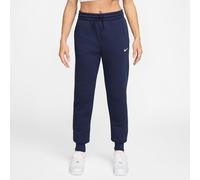Nike Phoenix Fleece Mid Rise Pantalone Da Allenamento Donna-Blu Scuro in blu scuro, Taglia: S