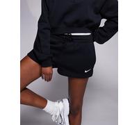 Nike - Phoenix Fleece - Pantaloncini in pile neri da 2" a vita medio alta-Nero XXL