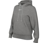 Nike Phoenix Fleece Std Pullover Felpa con Cappuccio da Donna Dk Grey Heather/Sail XS