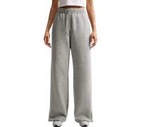 Nike - Phoenix Fleece - Joggers a vita alta e fondo ampio grigi-Grigio S