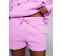 Nike - Phoenix - Pantaloncini in felpa rosa a vita medio alta M