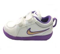 Nike Pico 4(Tdv) Pelle Bianca E Viola Bambina, Taglia: 23,5