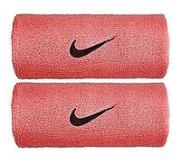 Nike - Polsino a Doppia Larghezza, 1 Paio, con Logo, Colore: Rosa/Grigio