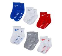Nike Pop Color 6Pk Ankle Grippr Calzini per bimbi Game Royal 12/24 mesi