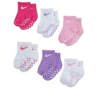 Nike Pop Color 6Pk Ankle Grippr Calzini per bimbi Pink 12/24 mesi