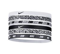 Nike Printed Fascia Per Capelli Confezione Da 6-Bianco,Nero in bianco, Taglia: