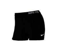 Nike Pro 3" Cool, Pantaloncino da Corsa Donna, Nero (Black/White), Xs