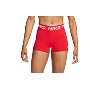 Nike PRO 3" Shorts Pantaloncini, Rosso Universitario/Bianco, M Donna