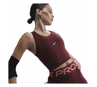 Nike Pro Dri-FIT Cropped W - top - donna XS Dark Red woman Dri-Fit