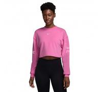 Nike Pro Felpa Palestra Giro Rosa Donna L
