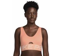 Bra imbottito a sostegno medio Nike Pro Indy Plunge - Donna - Arancione L