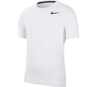 Nike PRO, Maglia A Manica Corta Uomo, Bianco/Nero, S