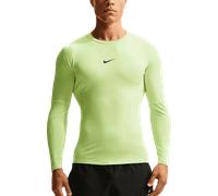 Nike Pro Magliette a maniche lunghe S Giallo
