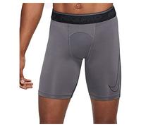 Nike PRO, Pantaloncini Uomo, Ferro Grigio/Nero/Nero, L
