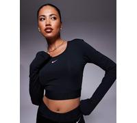 Maglia corta a manica lunga Dri-FIT Nike Pro - Donna - Nero L (IT 48-50)