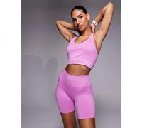 Nike - Pro Training Dri-FIT - Top senza maniche rosa senza cuciture XS