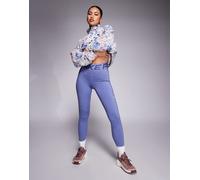 Nike - Pro Training - Leggings modellanti blu a vita alta M