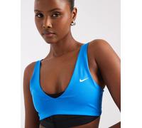 Nike - Pro Training - Reggiseno sportivo a doppio strato blu e nero L