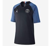 Nike PSG Y Nk BRT Strk Top SS 4Th T-Shirt, Unisex Bambini, Black/Hyper Cobalt/White No Sponsor-Plyr, XS