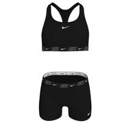 Nike Racerback Bikini 2Pz Nero Bande Logo Junior Bimba NESSF729-001