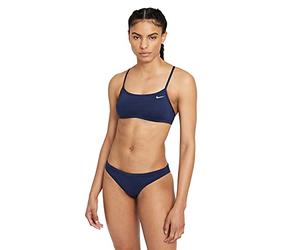 Nike Racerback - Bikini da Donna, Donna, Bikini, NESSA211-440, Blu (Midnight Navy), XXL