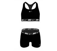 Nike Racerback Bikini Top+Parigamba Nero Donna NESSSG730-001