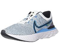Nike React Infinity Run FK 3, Sneaker Uomo, White/Black-Blue Orbit-Chlorine Blue, 42.5 EU