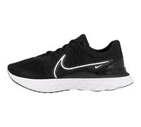 Nike React Infinity Run Flyknit 3, Men's Road Running Shoes Uomo, Black/White, 46 EU