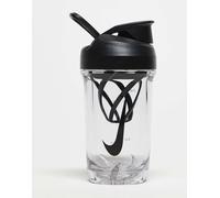 Nike - Recharge - Bottiglia shaker trasparente e nera da 16 oz-Nero One Size