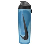 Nike Refuel Bottle Locking Lid 24 OZ Bottiglia Borraccia Sport BPA Free Ermetica (BALTIC BLUE/BLACK/BLACK IRIDESCENT)