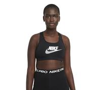 Nike Reggiseno Sportivo Sostegno Medio Logo Nero Donna L