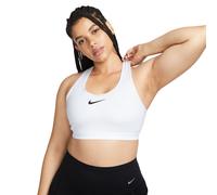 Nike Reggiseno Sportivo Swoosh Elevato Supporto Bianco Donna L A/B