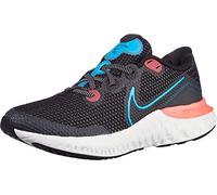 Nike Renew Run (GS), Scarpe da Ginnastica, Nero Black Light Lime Smoke Grey 090, 35.5 EU
