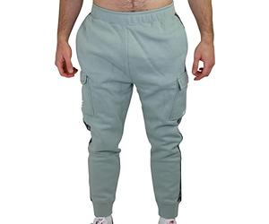 NIKE Repeat FLC Pantaloni Dusty Sage/Dusty Sage/White M