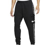 NIKE Repeat SW FLC Cargo Pantaloni Black/White M