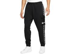 NIKE Repeat SW FLC Cargo Pantaloni Black/White S