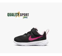 Nike Revolution 6, Scarpe de Gimnastica Unisex - Bambini e ragazzi, Nero Black Hyper Pink Foam Pink, 21 EU