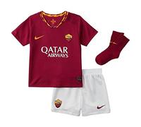 Nike Roma Y BRT Stad JSY SS HM Maglietta Sportiva Maniche Corte, Unisex Bambini, Team Crimson/(University Gold) (Full Sponsor), 10