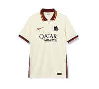 Nike Roma Y NK BRT STAD JSY SS AW, T-Shirt Unisex Bambini, Pale Ivory/Fossil/(Dark Team Red) (Full Sponsor), XS
