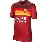Nike Roma Y NK BRT STAD JSY SS HM T-Shirt, Unisex Bambini, Team Crimson/Dark Team Red/(University Gold) (Full Sponsor), XS