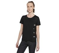 Nike Run Dvn Miler SS T-Shirt, Black/Particle Grey/Reflective, S Donna