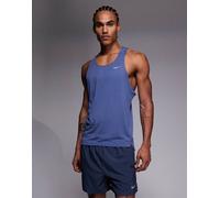 Nike Running - Fast Dri-FIT - Canotta nera-Blu navy XL
