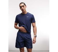 Nike Running - Miler Dri-FIT - Pantaloncini 2in1 da 7" blu navy S