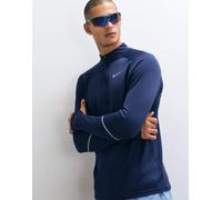Nike Running Miler Dri-FIT top a maniche lunghe con mezza zip in blu navy 2XL