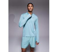 Nike Running - Pacer DRI-Fit - Top a maniche lunghe verde con zip corta XL
