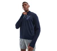 Nike Running - Pacer Dri-FIT - Top con zip corta blu navy S