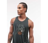Nike Running - Stride Dri-FIT - Canotta nera con stampa Dream-Nero S